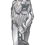 Royal Army Pay Corps Lion sculpture design