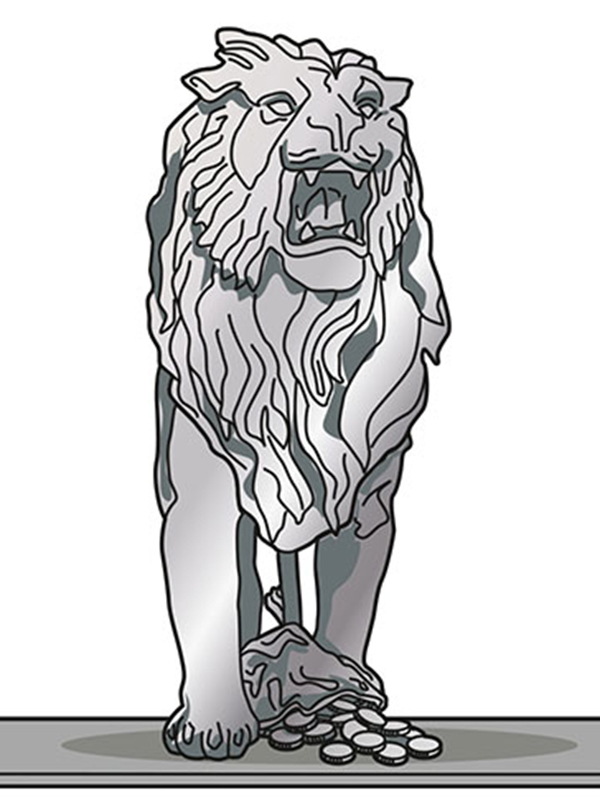 Royal Army Pay Corps Lion sculpture design